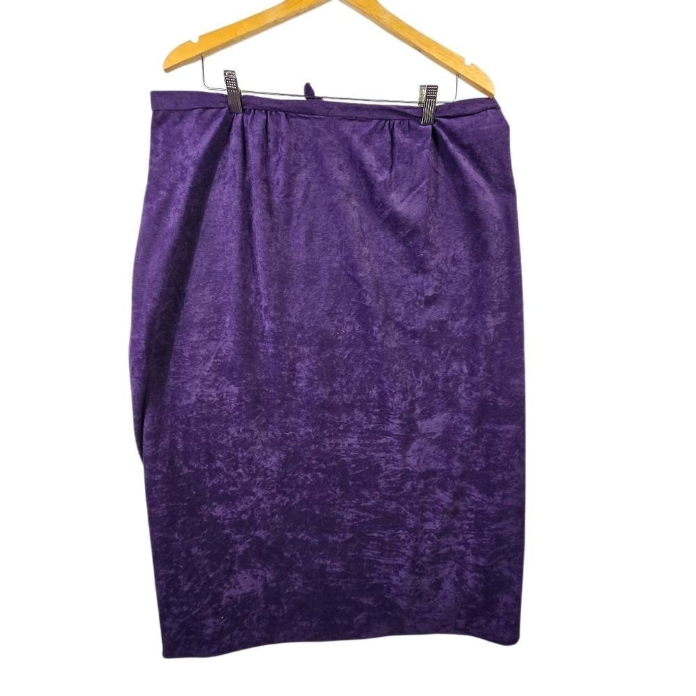 Chic Purple Pencil Skirt